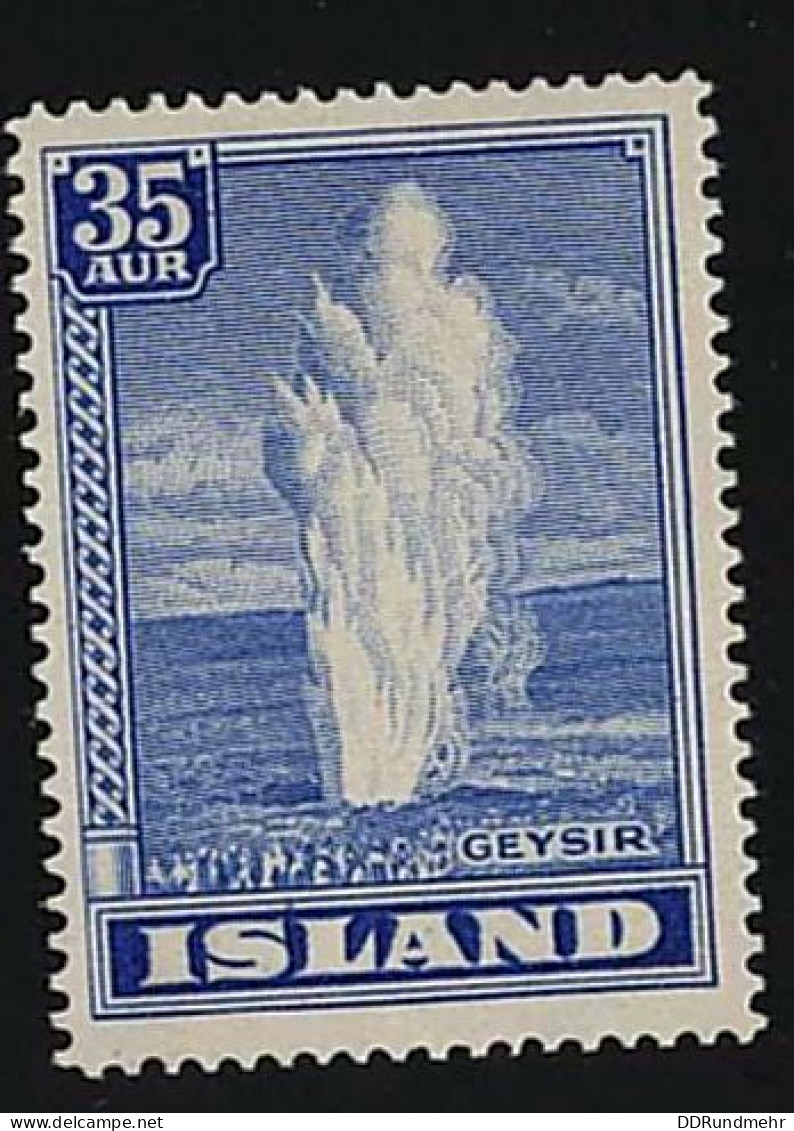 1938 Geyser  Michel IS 195 Stamp Number IS 205 Yvert Et Tellier IS 178 Stanley Gibbons IS 226 X MH - Unused Stamps