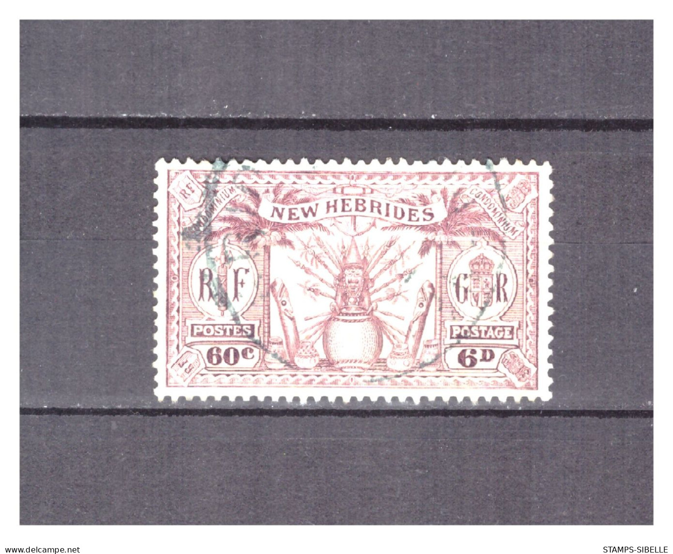 NOUVELLES  HEBRIDES    . N ° 96  .   60 C    -   6 P       OBLITERE   .  SUPERBE . - Used Stamps