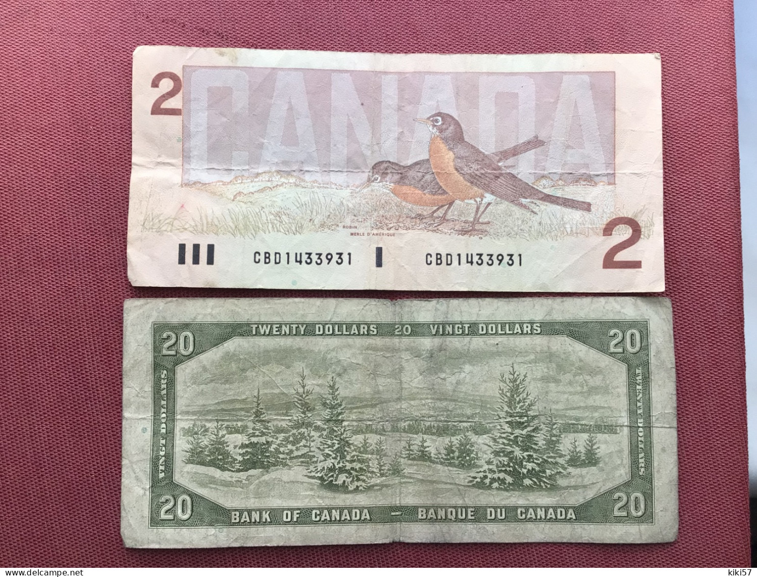 CANADA Lot De 2 Billets - Canada