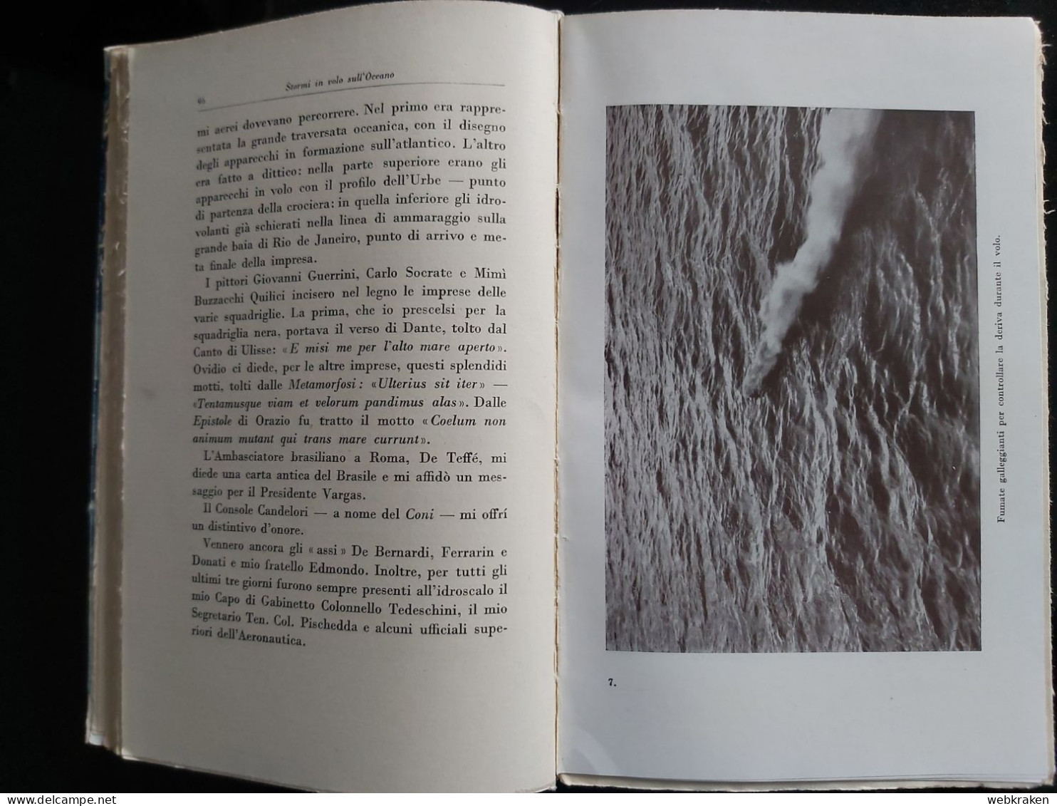 STORMI IN VOLO SULL'OCEANO ITALO BALBO ARNOLDO MONDADORI 1931 AVIAZIONE ITALIANA - Guerra 1939-45