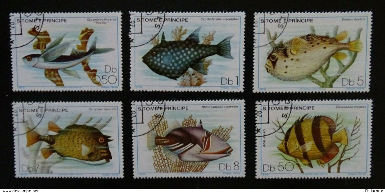 Sao Tome Und Principe Mi 612-617 , Fisch , Gestempelt - Sao Tome Et Principe
