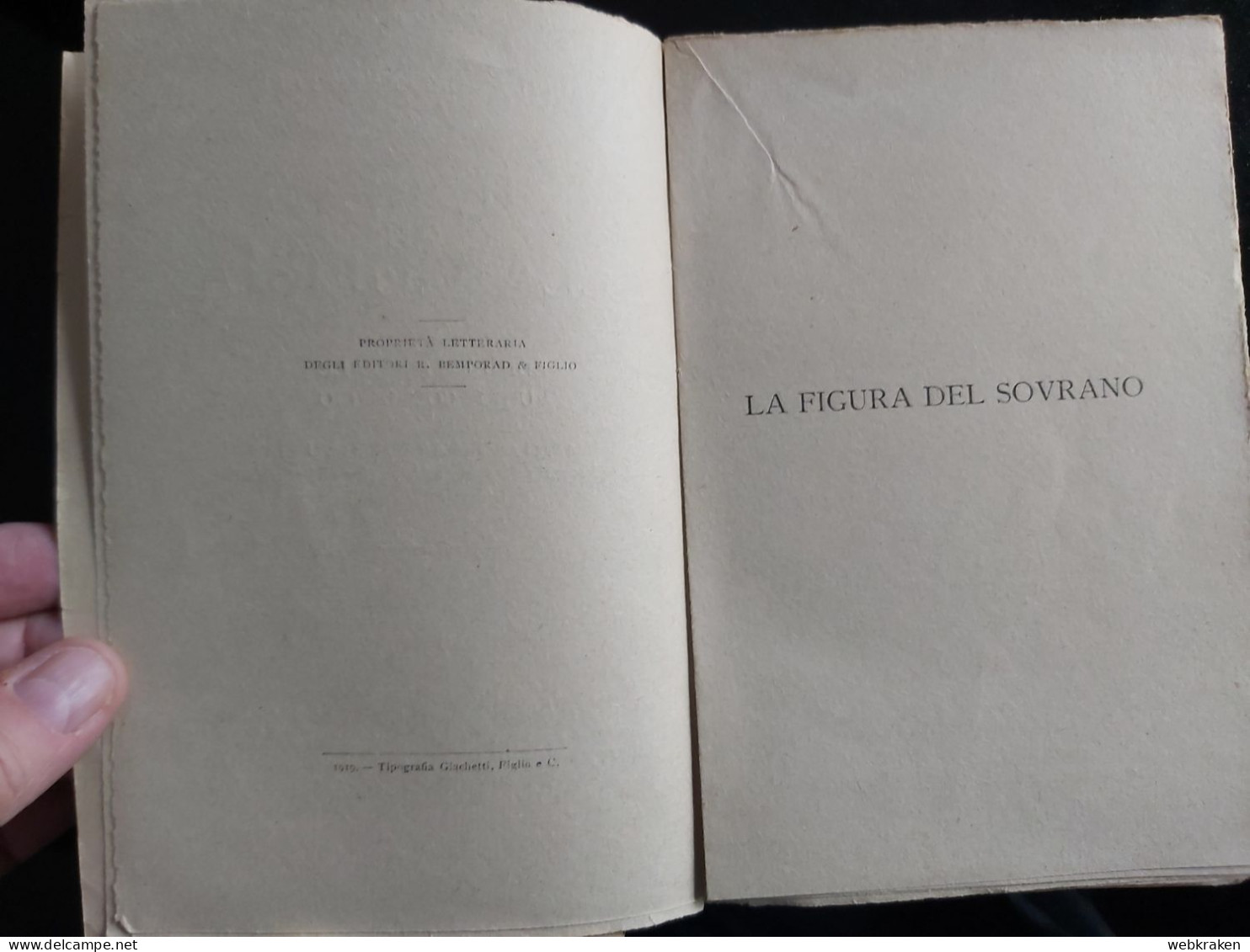 IL RE ALLA GUERRA Astori - Rost BEMPORAD 1919 EDIZIONE FUORI COMMERCIO - Weltkrieg 1939-45