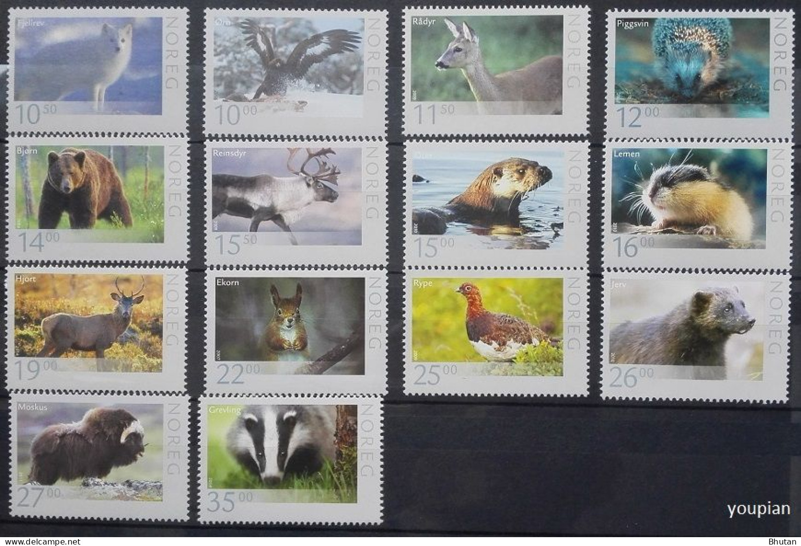 Norway 2006-2014, Animals Of Norway, MNH Stamps Set - Unused Stamps