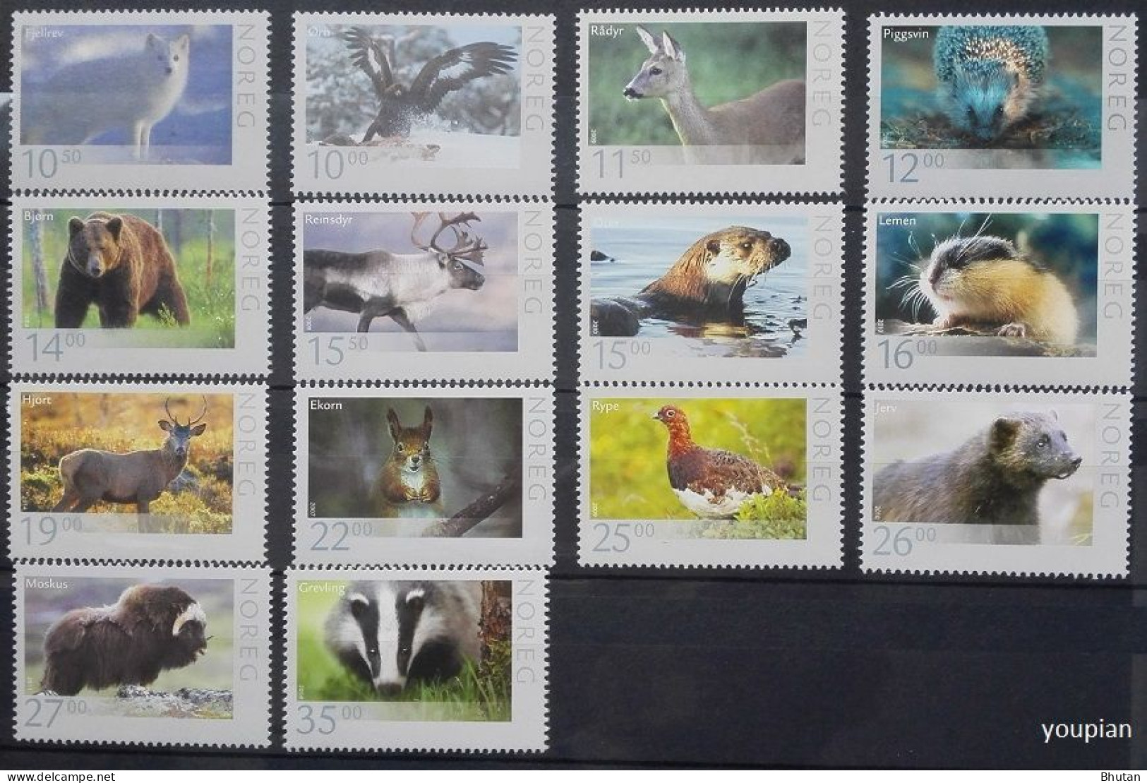 Norway 2006-2014, Animals Of Norway, MNH Stamps Set - Neufs