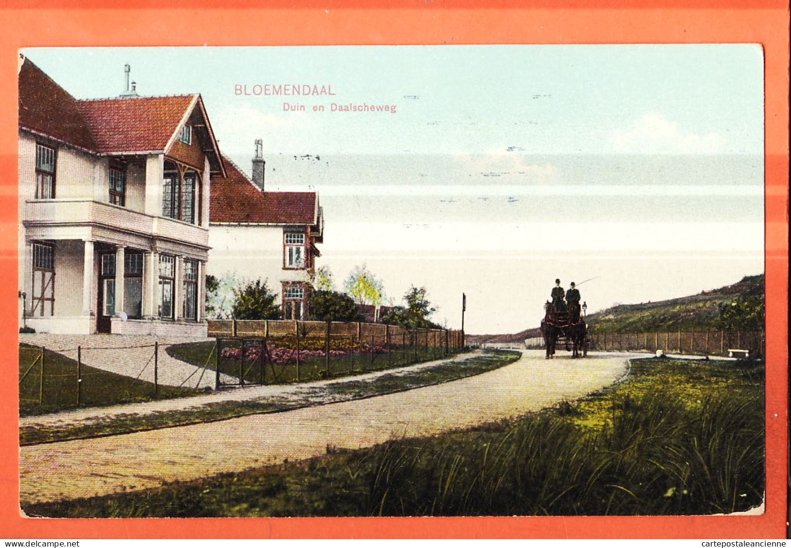 05956 / BLOEMENDAAL Noord-Holland Duin En Daalscheweg 1910 à EVELEIN Watergraafsmeer Kunstchromo WEENENK SNEL 3380 - Bloemendaal