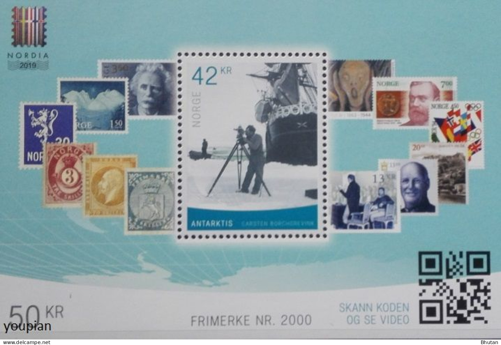 Norway 2019, Nordia - Antarctica, MNH Unusual S/S - Unused Stamps