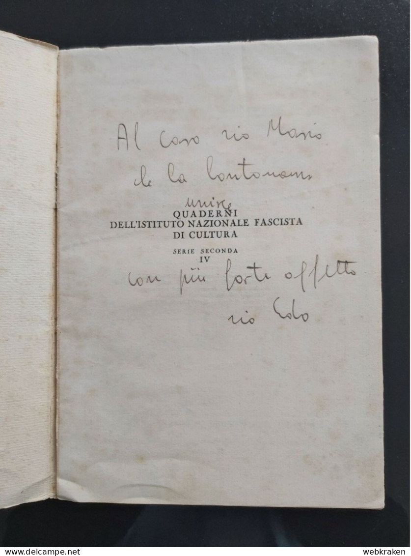 MUSSOLINI E IL PROBLEMA ADRIATICO SUSMEL 1929 LIBRERIA LITTORIO ROMA - Oorlog 1939-45