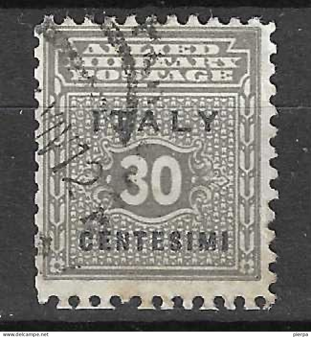 SICILIA OCCUPAZIONE INTERALLEATA - 1943 - 30 C. - USATO  (YVERT 3 - MICHEL 3- SS 3) - Britisch-am. Bes.: Sizilien