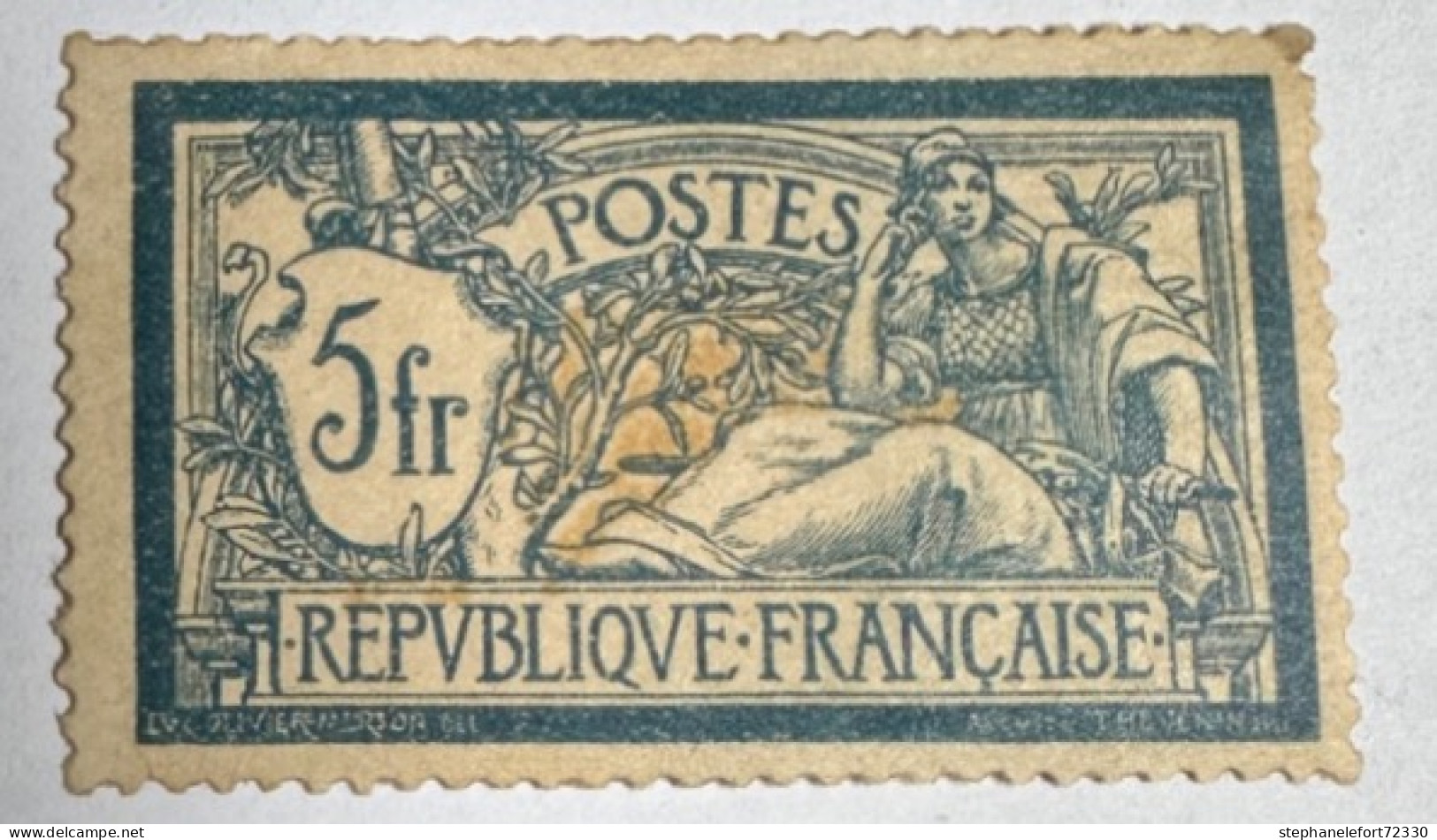 FRANCE 1900: Type Merson 5fr Bleu Et Chamois    (Y&T 123) Neuf ** - Cote 360  Euros - ....-1939