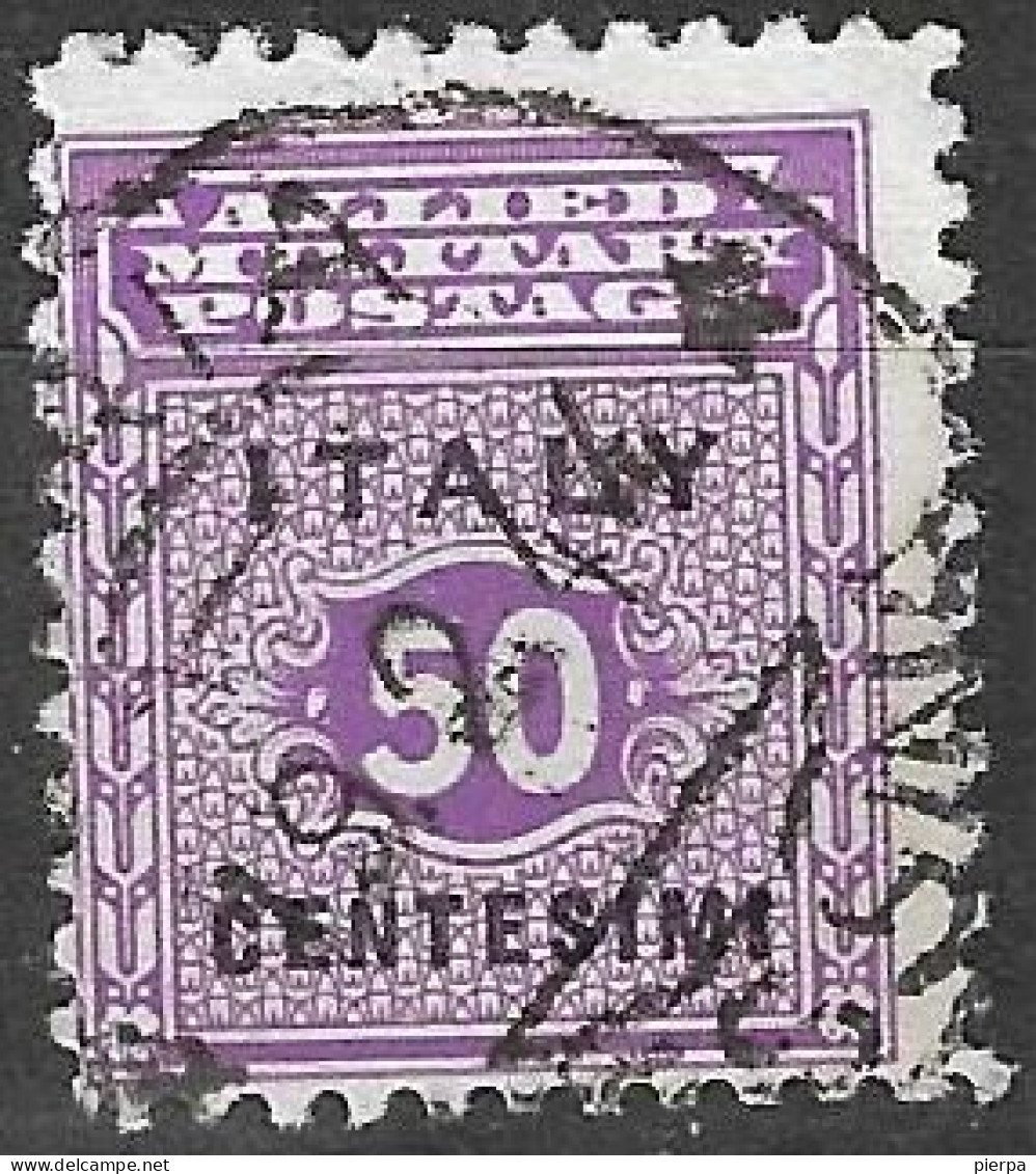 SICILIA OCCUPAZIONE INTERALLEATA - 1943 - 50 C. - USATO  (YVERT 4 - MICHEL 4- SS 4) - Anglo-american Occ.: Sicily