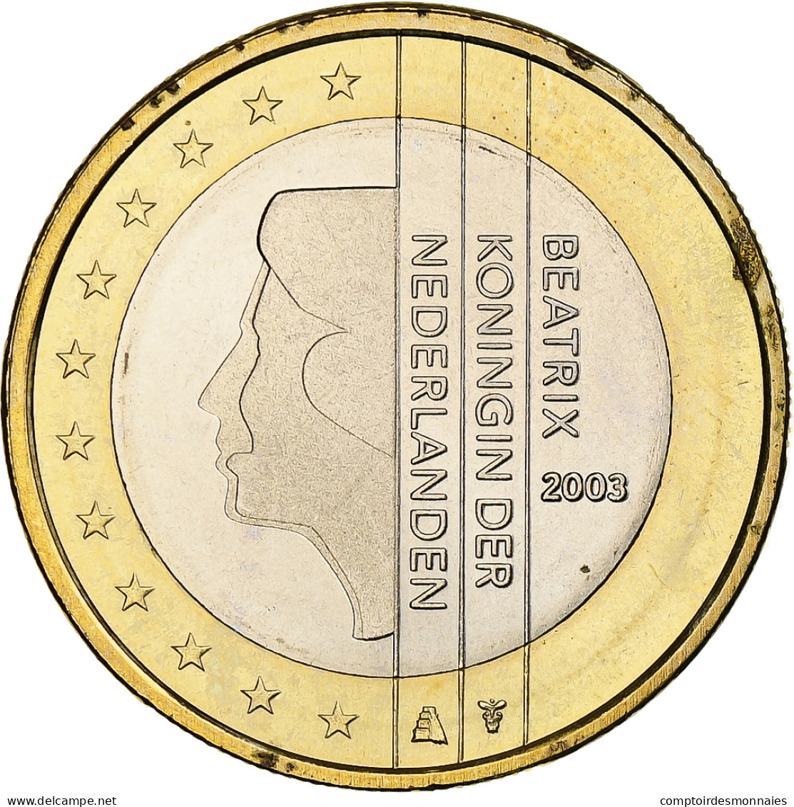 Pays-Bas, Beatrix, Euro, 2003, Utrecht, BU, SPL+, Bimétallique, KM:240 - Pays-Bas