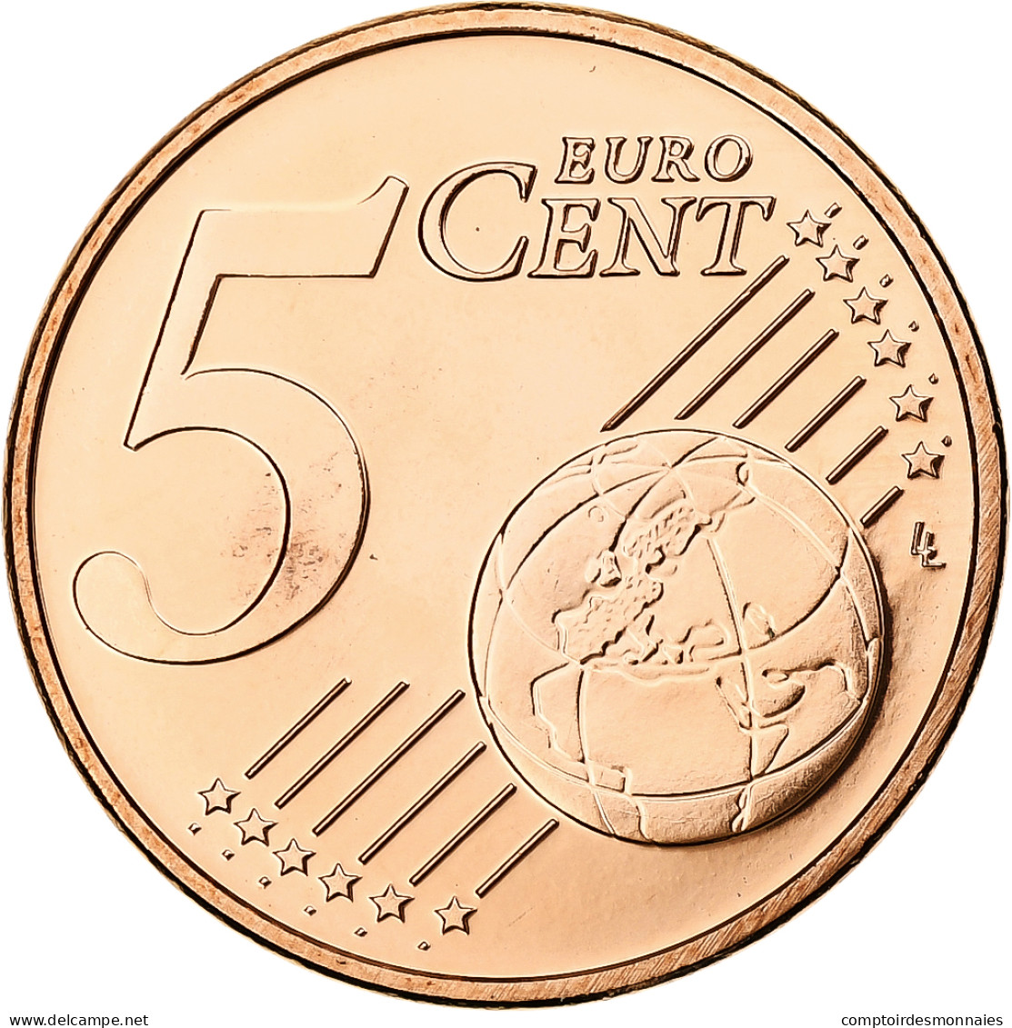 Pays-Bas, Beatrix, 5 Euro Cent, 2008, Utrecht, BU, SPL+, Cuivre Plaqué Acier - Netherlands