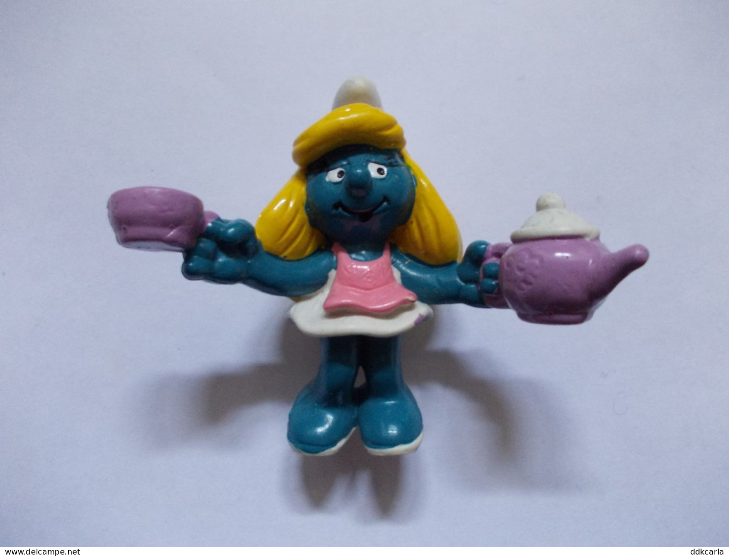 Figurine Schtroumpf / Smurf Smurfin Met Teepot En Tas - Smurfs