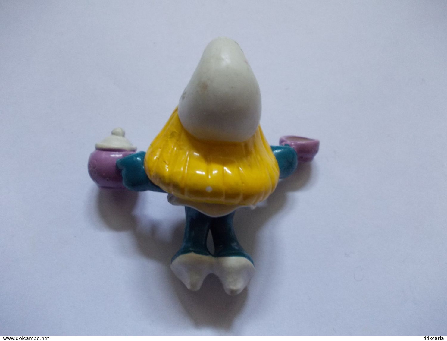 Figurine Schtroumpf / Smurf Smurfin Met Teepot En Tas - Schtroumpfs (Los Pitufos)