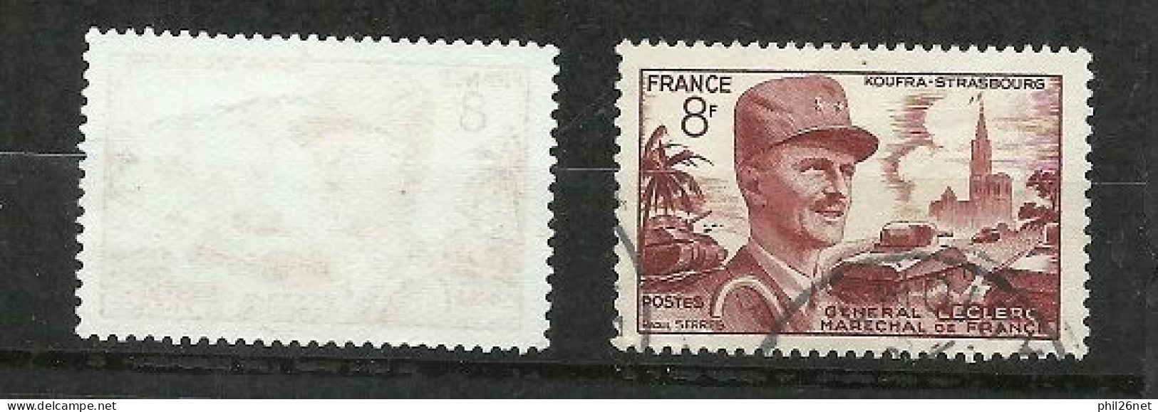 France  N° 942  Maréchal Leclerc  Brun    Oblitéré B/TB  Le Timbre Type Sur Les Scans Pour Comparer  Soldé ! ! ! - Used Stamps