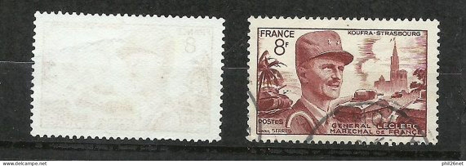 France  N° 942  Maréchal Leclerc  Brun    Oblitéré B/TB  Le Timbre Type Sur Les Scans Pour Comparer  Soldé ! ! ! - Usati