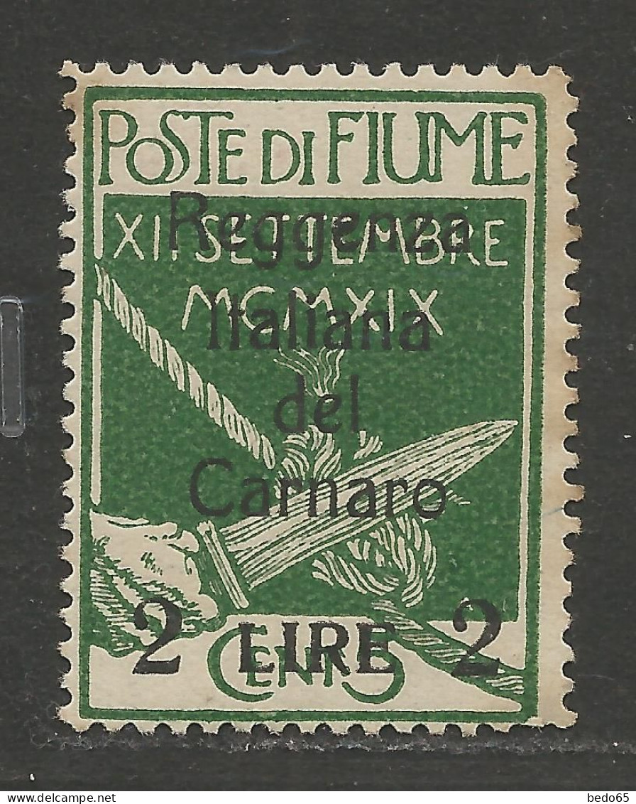 ITALIE FUIME N° 130 NEUF**  SANS CHARNIERE / Hingeless / MNH - Fiume & Kupa