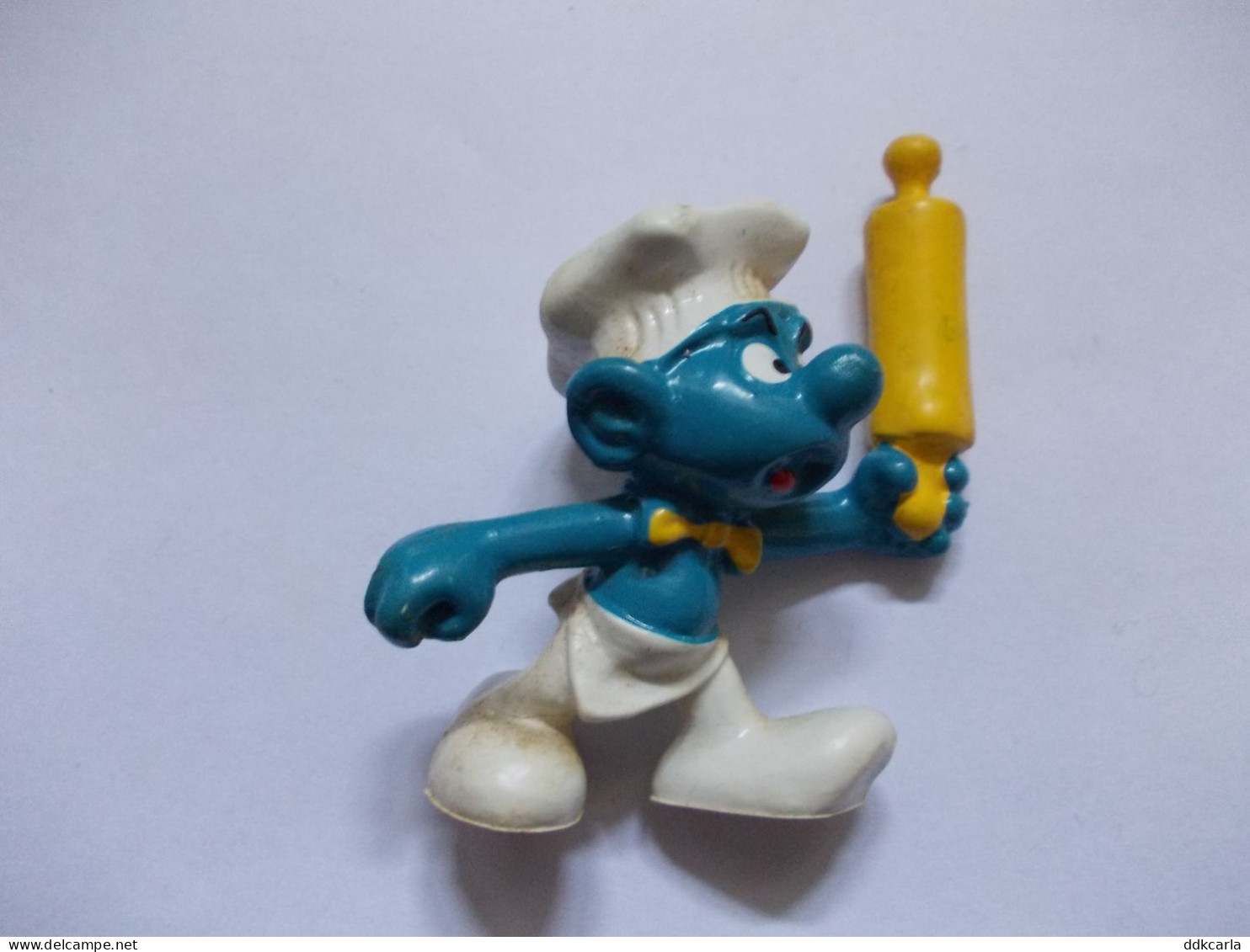 Figurine Schtroumpf / Smurf Bakker Met Deegrol - Smurfen