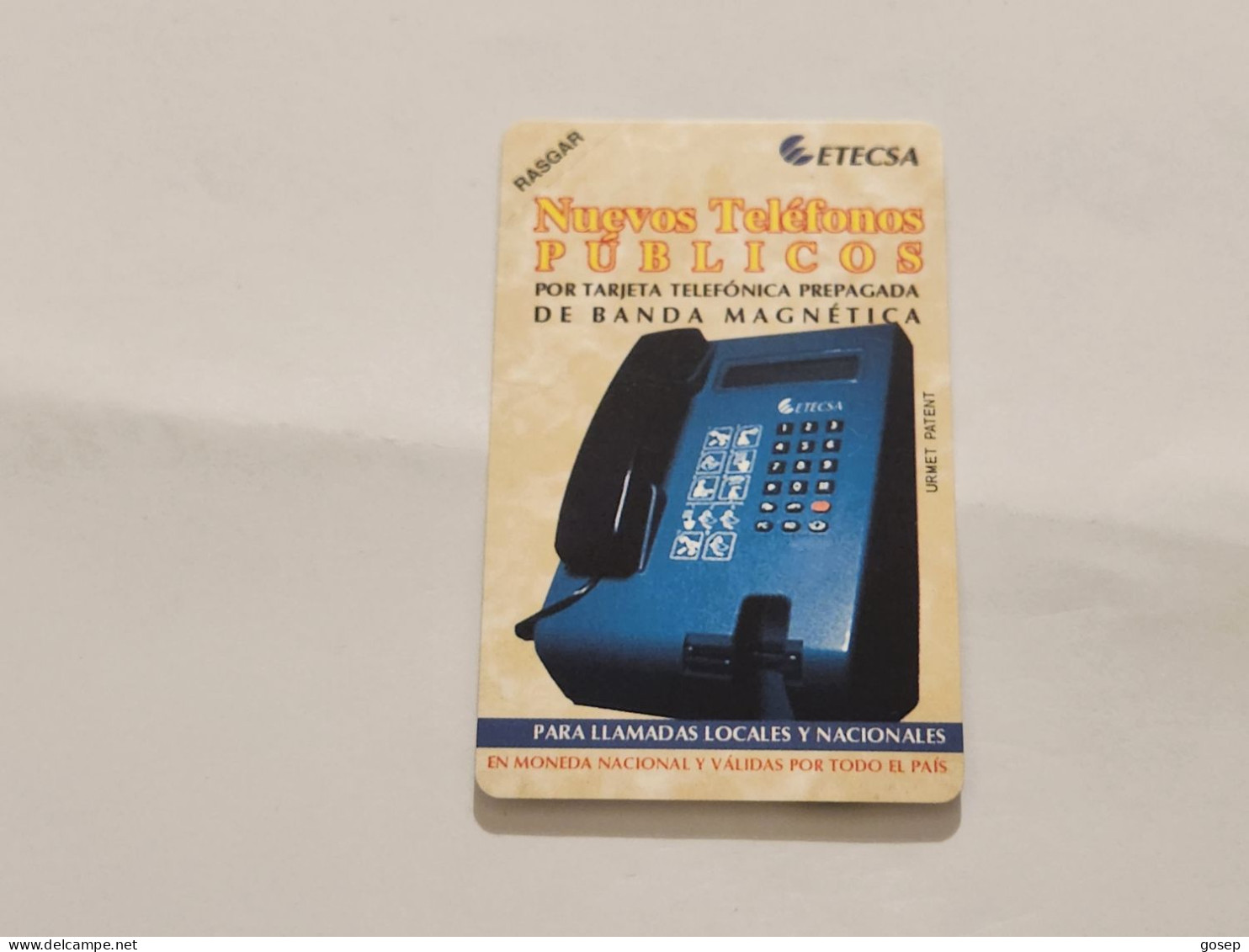 CUBA-(CU-ETE-URM-01)-Nuevos Telefonos-URMET-(36)-(3.00 Pesos)-(not Cod)-mint Card+1card Prepiad Free - Kuba