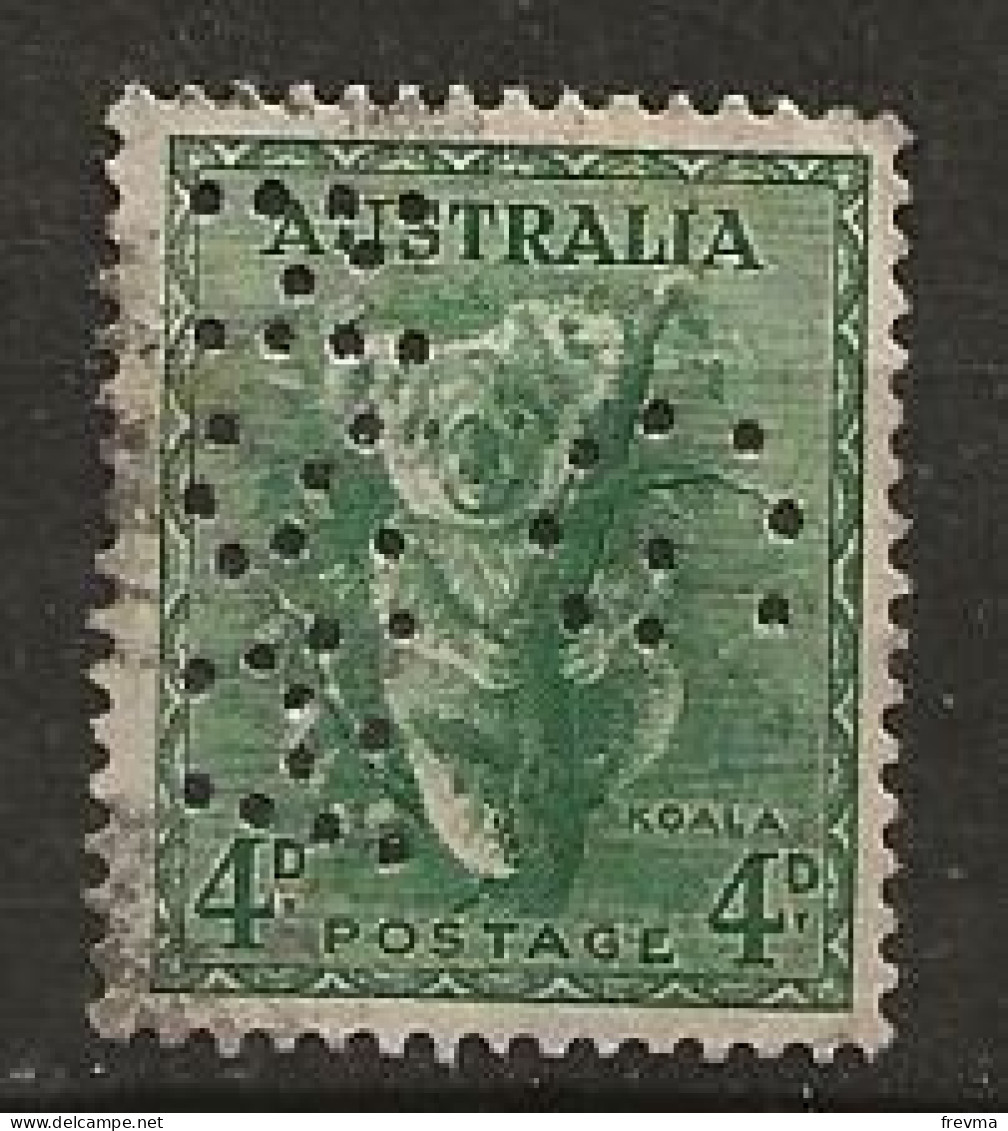 Timbre Australie Perforé ASN G - Perforadas