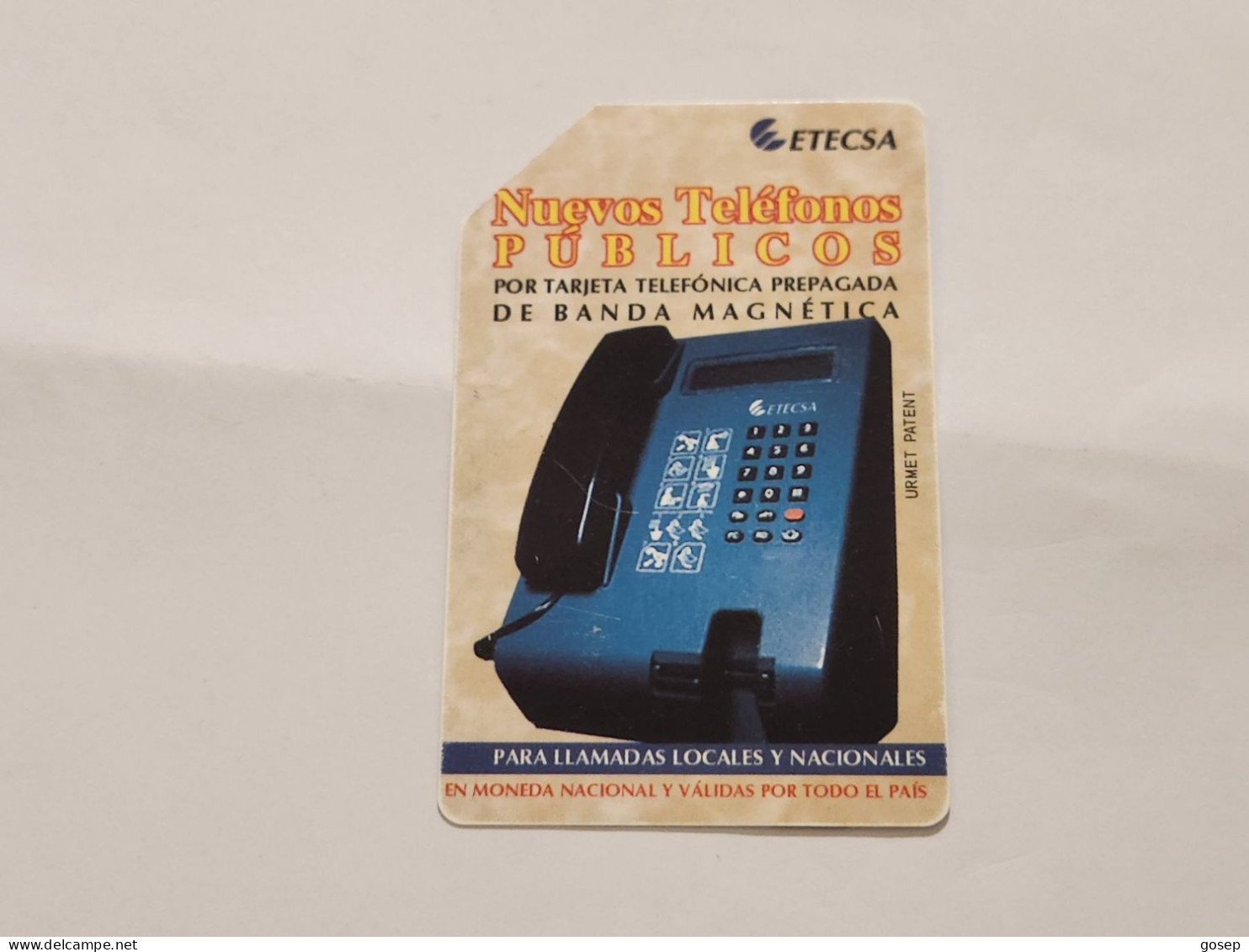 CUBA-(CU-ETE-URM-03)-Nuevos Telefonos-URMET-(39)-(7.00 Pesos)-(not Cod)-used Card+1card Prepiad Free - Cuba