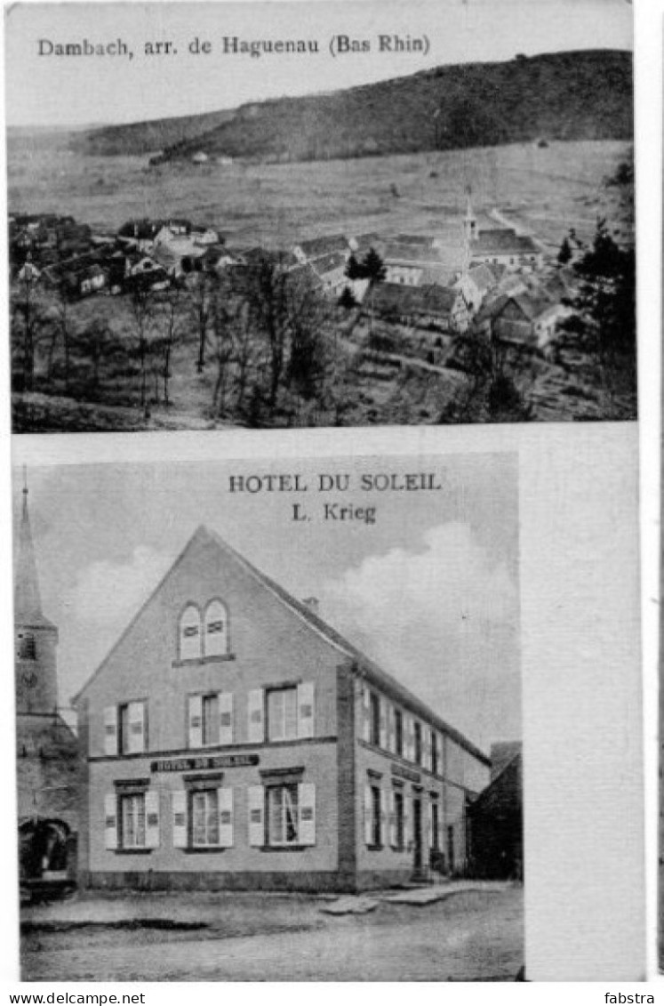 67-DAMBACH Hôtel Du Soleil    Ref D - Dambach-la-ville