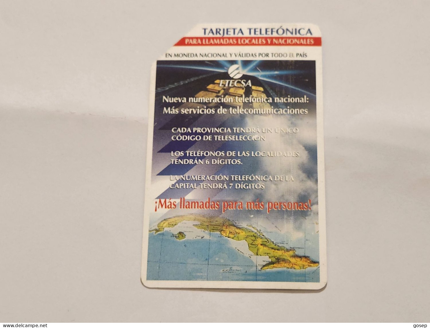 CUBA-(CU-ETE-URM-015)-Publicidad Etecsa-URMET-(43)-(7.00 Pesos)-(700347583)-used Card+1card Prepiad Free - Kuba