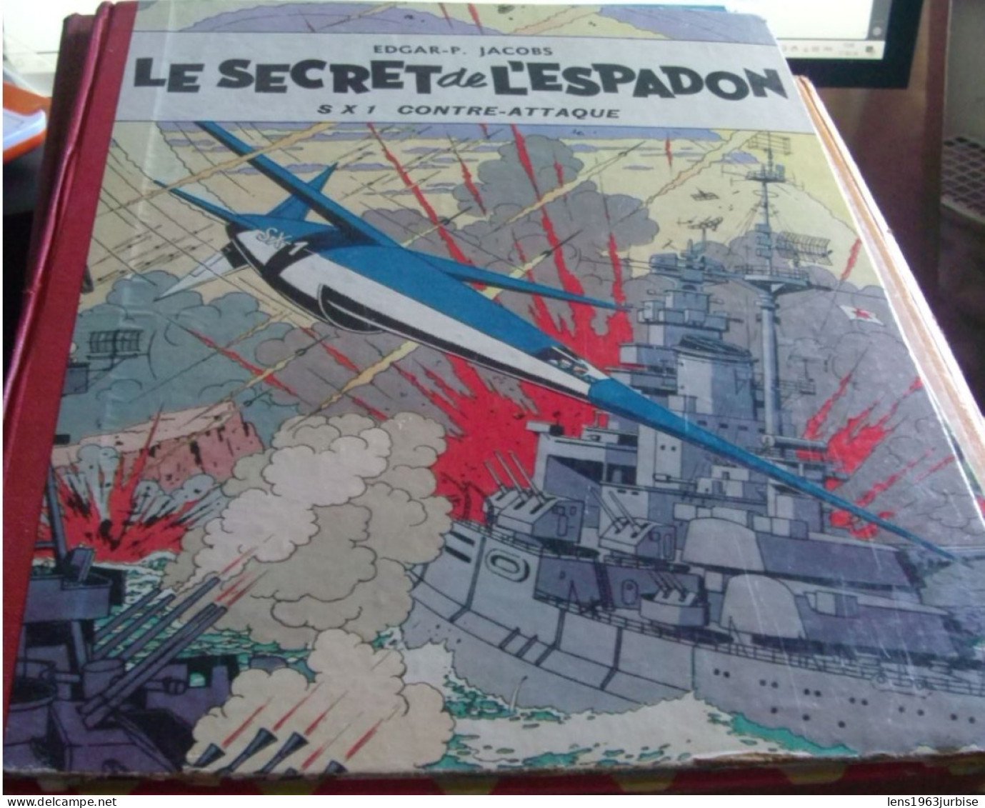 Le Secret De L'espadon  ; SX 1 Contre - Attaque , Edgar P Jacob , Lombard  ( 1957 ) BE  Trace D'usage - Blake Et Mortimer