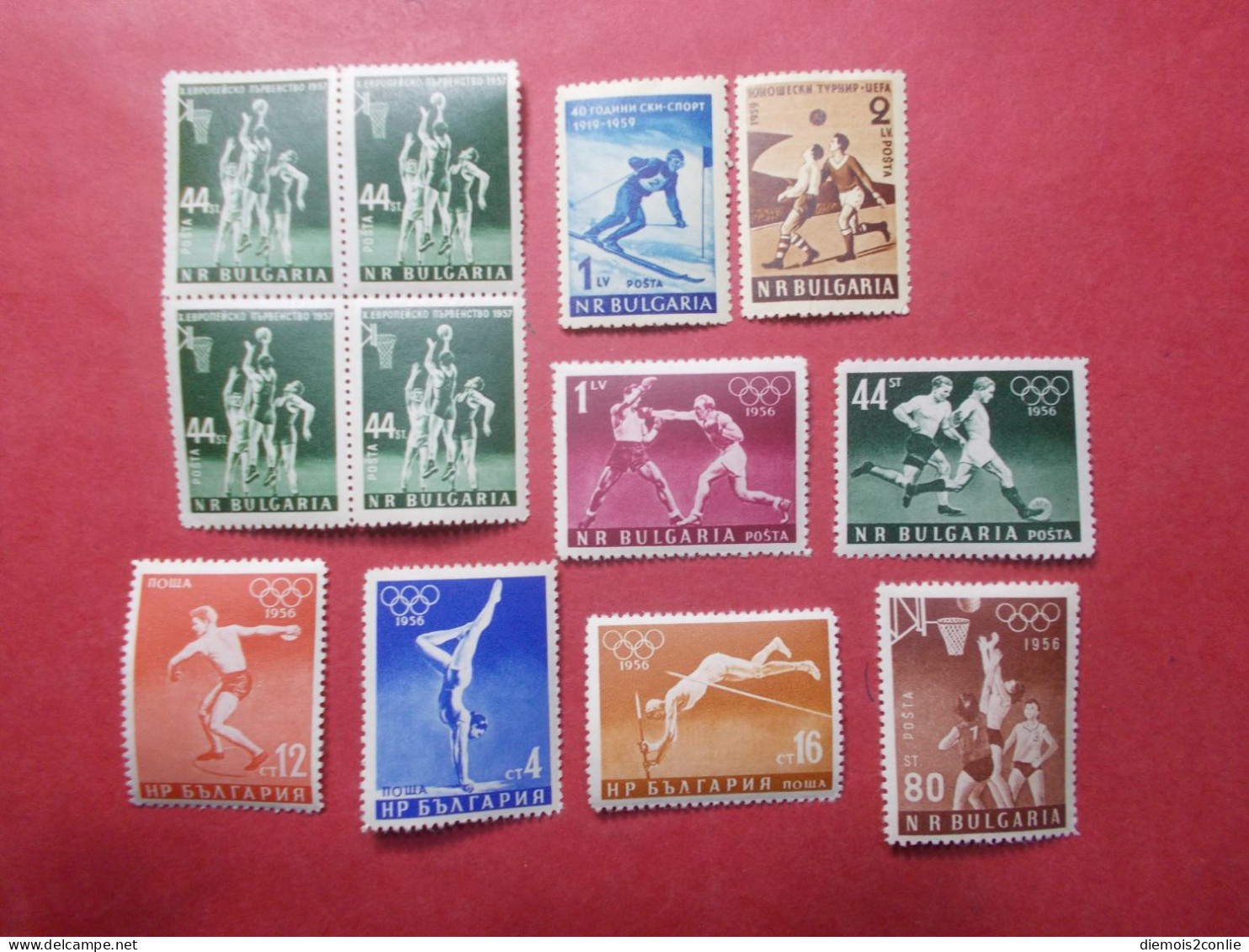 BULGARIE - Lot Blocx4 N°890 - 959/960 - Série JO Melbourne 867//72 - Neufs** - Vrac - (B6) - Collections, Lots & Series