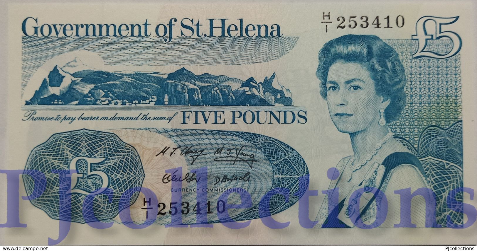 ST. HELENA 5 POUNDS 1998 PICK 11a UNC - Saint Helena Island