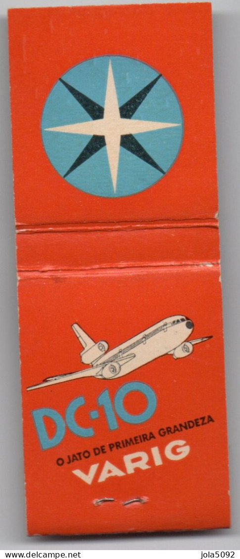 Pochette D'Allumettes - Compagnie Aérienne VARIG - Avion DC-10 - Luciferdozen