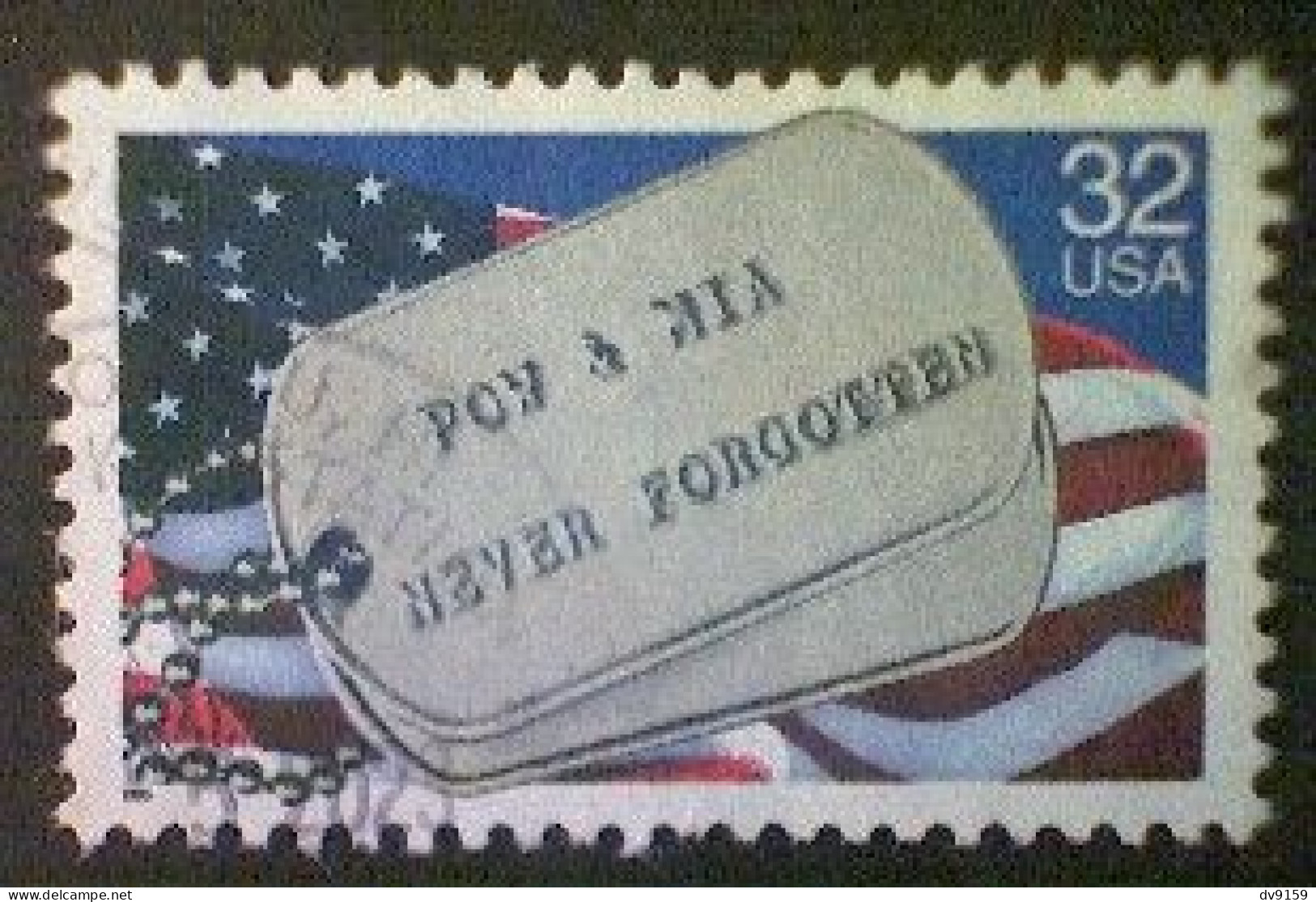 United States, Scott #2966, Used(o), 1995, POW/MIA Issue, 32¢, Multicolored - Used Stamps