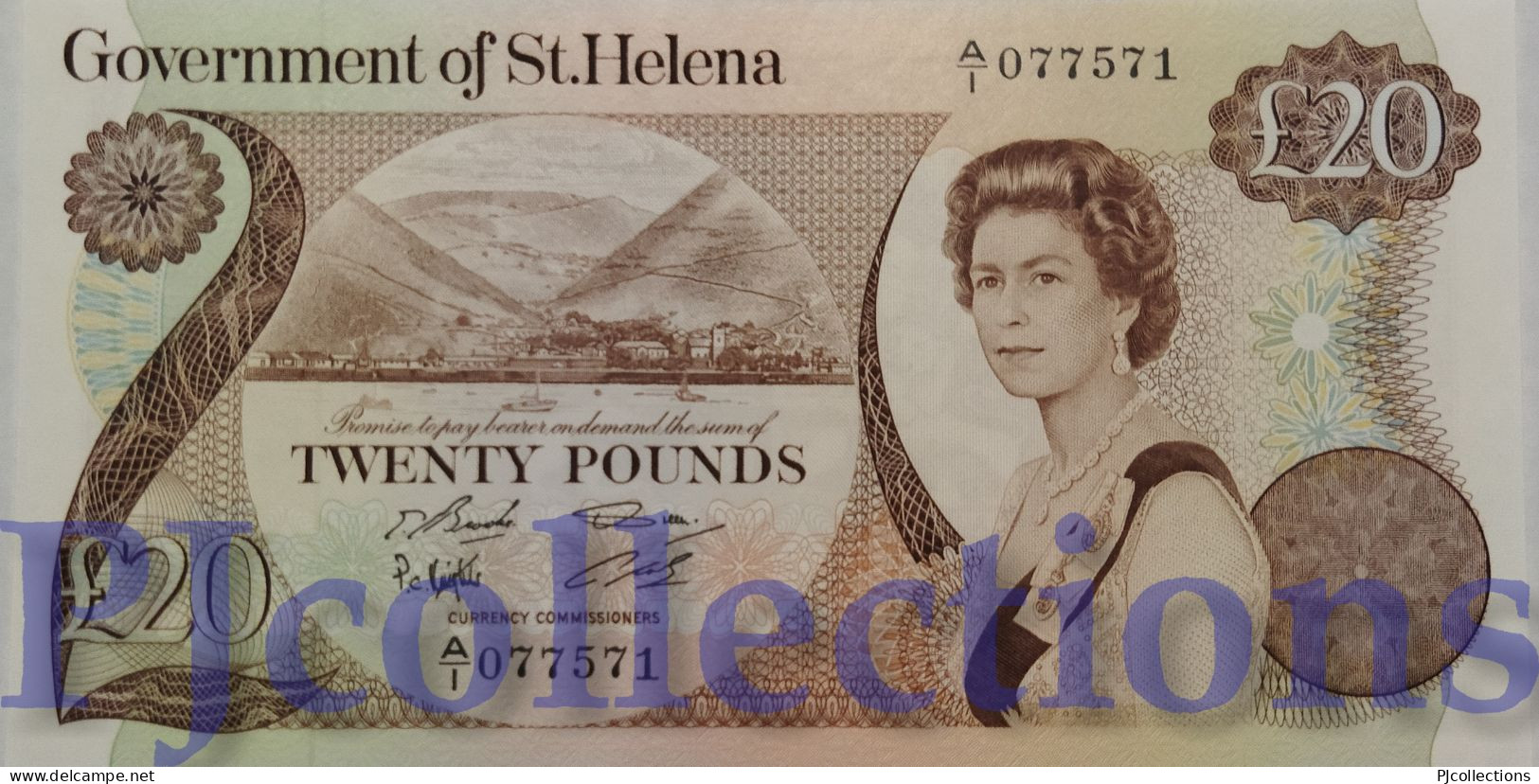 ST. HELENA 20 POUNDS 1986 PICK 10a UNC - St. Helena