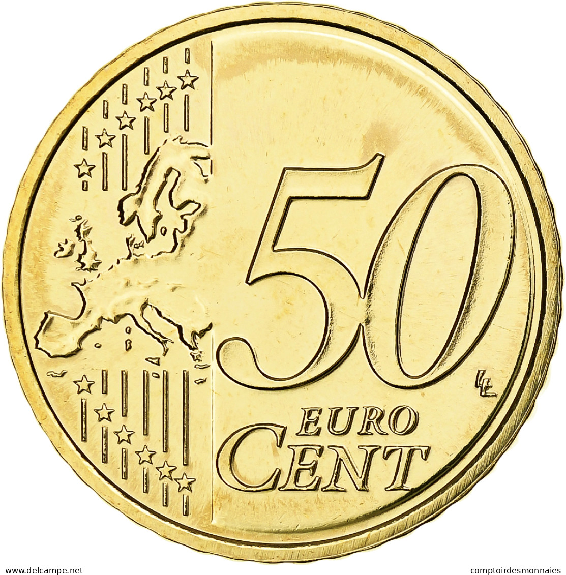 Pays-Bas, Beatrix, 50 Euro Cent, 2008, Utrecht, BU, SPL+, Or Nordique, KM:239 - Pays-Bas