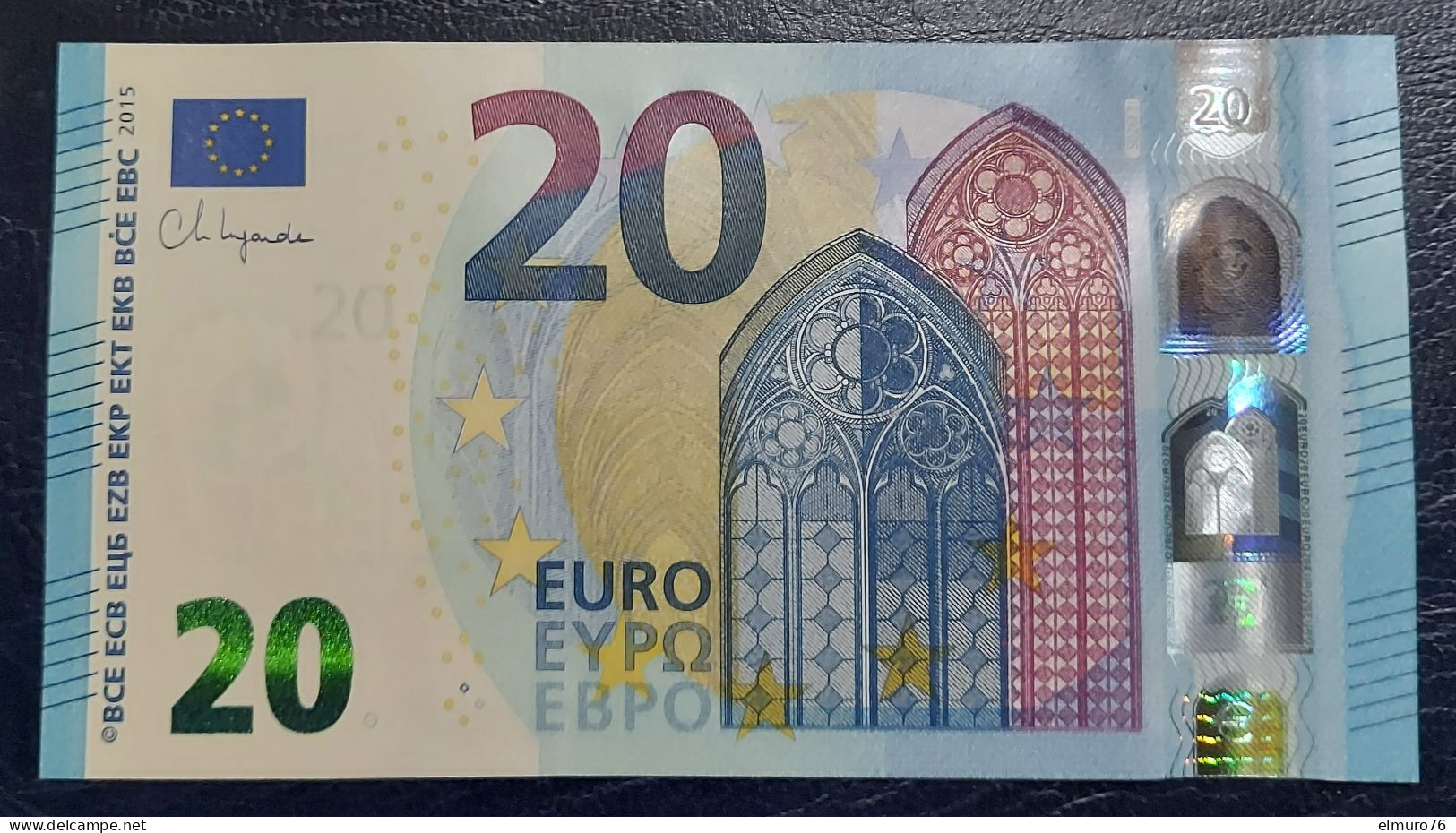 20 EURO S026F3 Serie SU Lagarde Italy Ch 14 Perfect UNC - 20 Euro