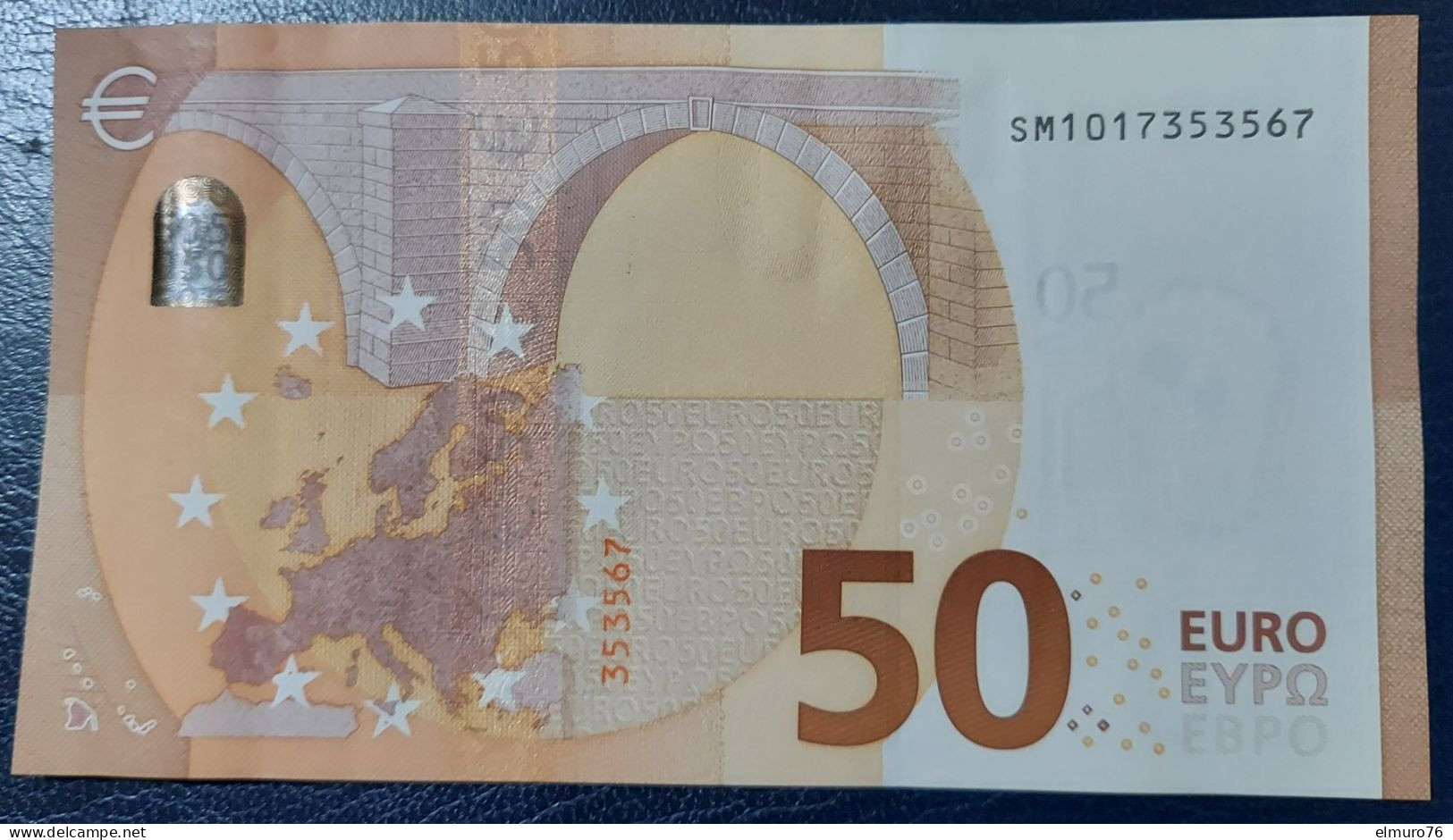 50 EURO S053A1 Italy Serie SM Ch 01 Lagarde Perfect UNC - 50 Euro