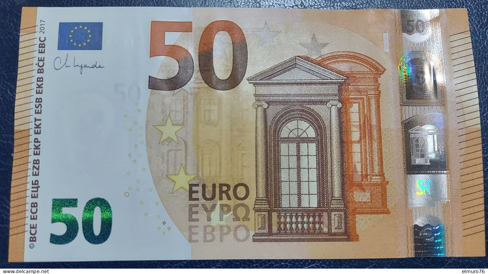 50 EURO S053A1 Italy Serie SM Ch 01 Lagarde Perfect UNC - 50 Euro