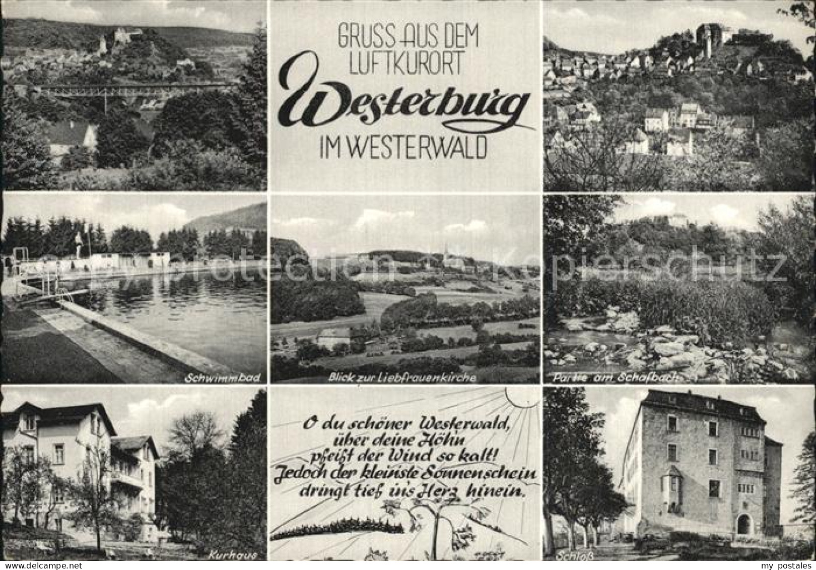 72506775 Westerburg Westerwald Schwimmbad Partie Am Schafbach Schloss Westerburg - Westerburg