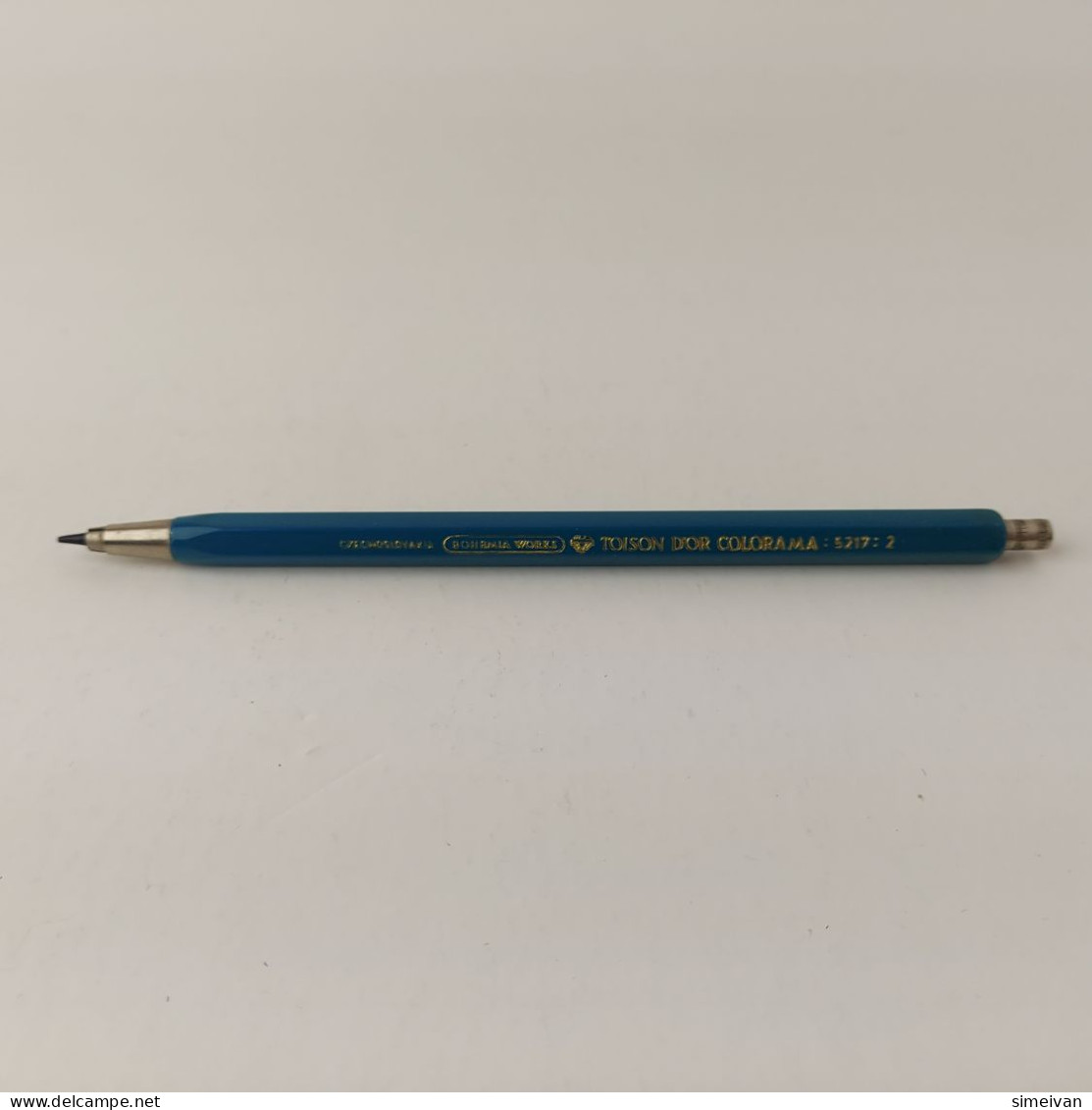 Vintage Mechanical Pencil TOISON D'OR COLORAMA 5217:2 Bohemia Works Blue #5490 - Plumes