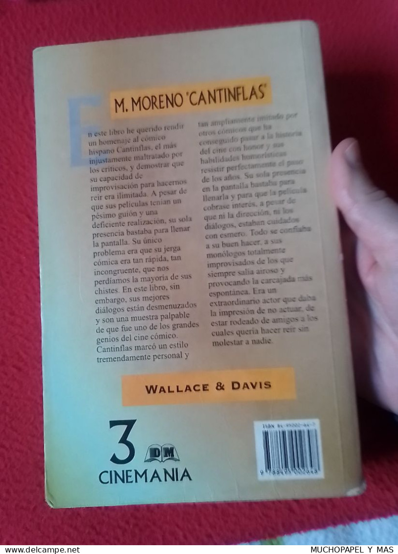 ANTIGUO LIBRO AÑO 1998 MARIO MORENO CANTINFLAS WALLACE & DAVIS..ACTOR DE CINE..EDIMAT LIBROS. EN ESPAÑOL...VER FOTOS.... - Biografieën