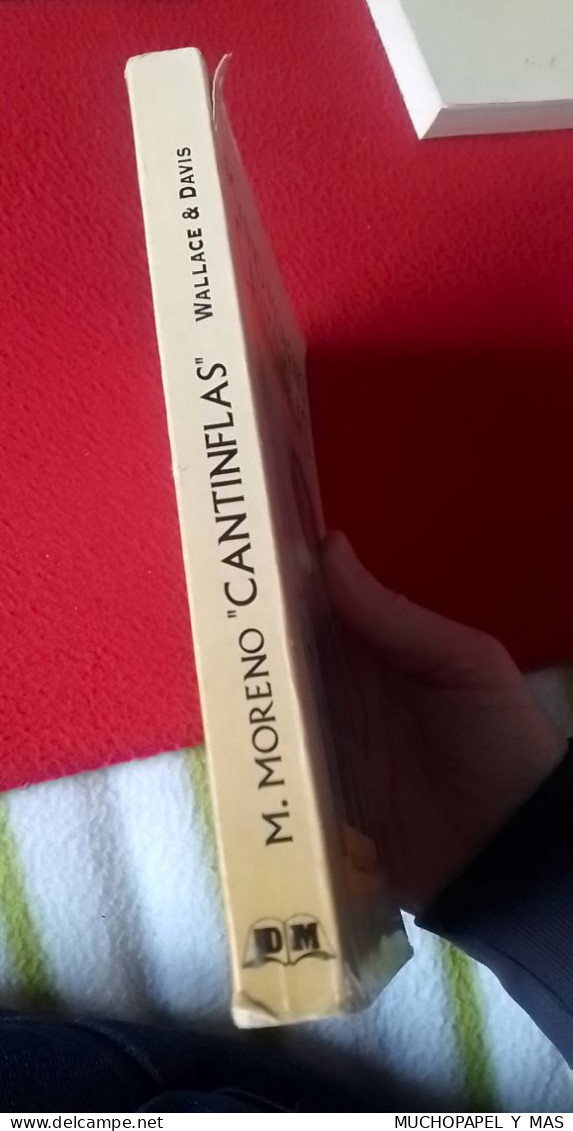 ANTIGUO LIBRO AÑO 1998 MARIO MORENO CANTINFLAS WALLACE & DAVIS..ACTOR DE CINE..EDIMAT LIBROS. EN ESPAÑOL...VER FOTOS.... - Biografías