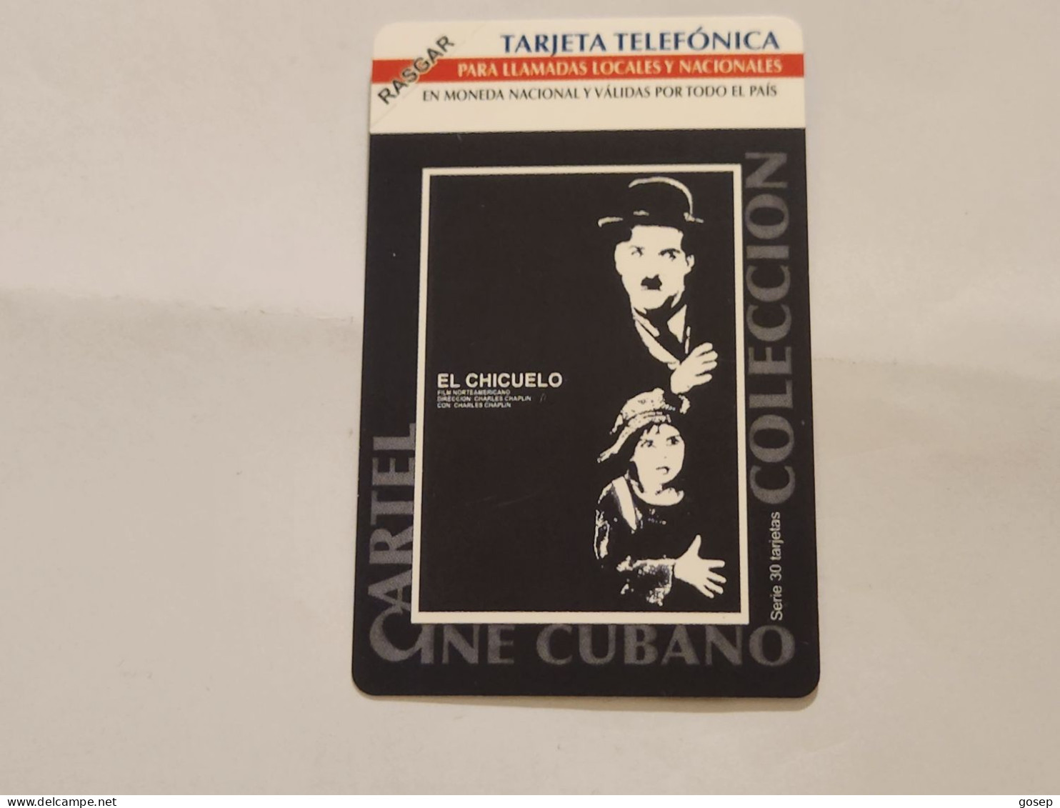 CUBA-(CU-ETE-URM-036)-Charlie Chaplin)-URMET-(57)-(5.00 Pesos)-(503320734)-mint Card+1card Prepiad Free - Cuba