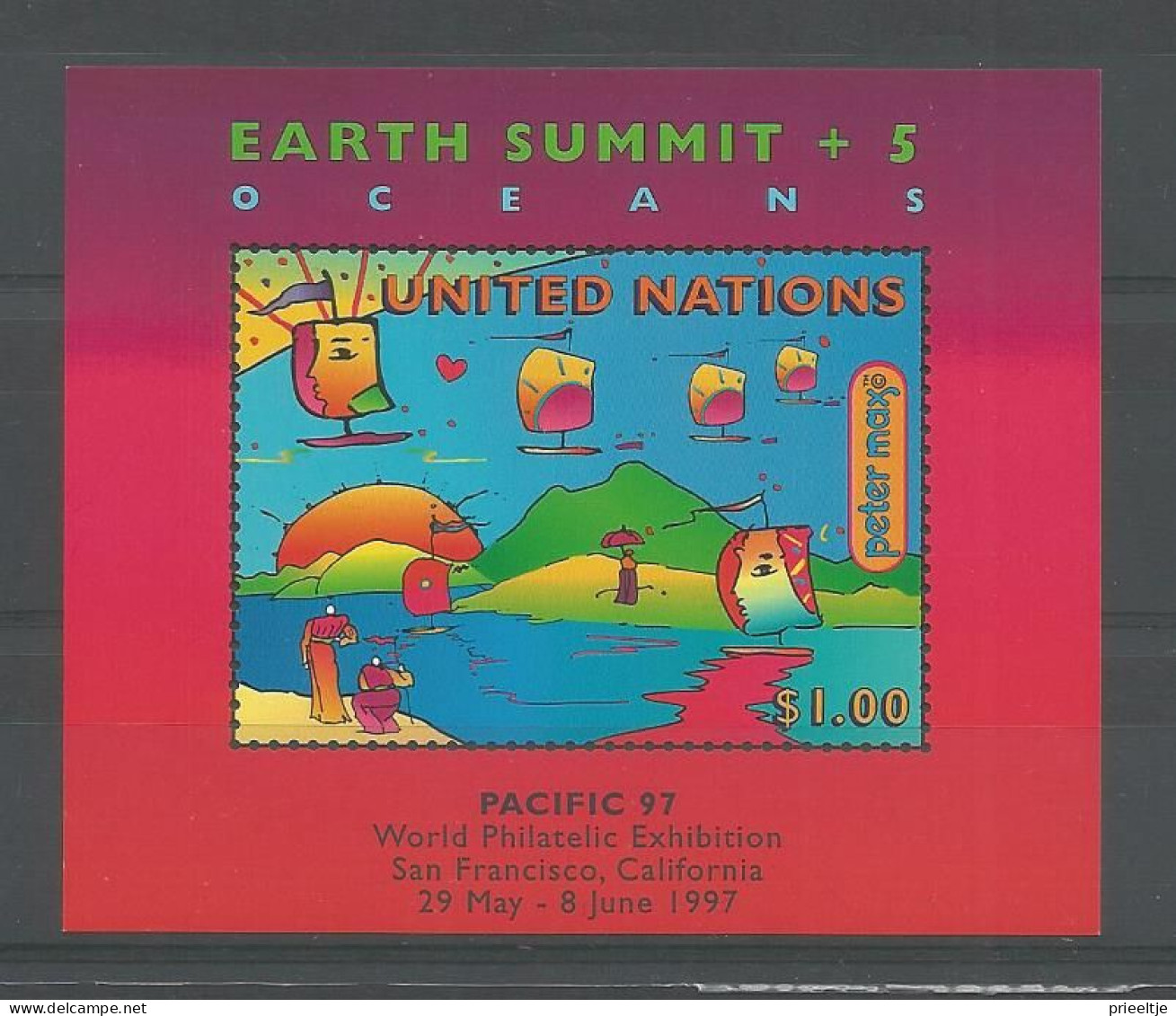 United Nations NY 1997 Earth Summit S/S Y.T. BF 14 ** - Blocchi & Foglietti