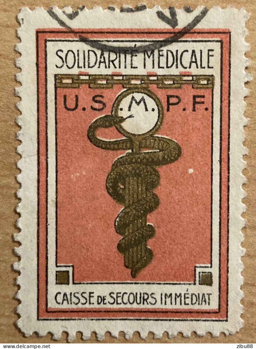 Timbre / Vignette Caisse De Secours Immédiat Solidarité Médicale / Cinderella France - Used Stamps