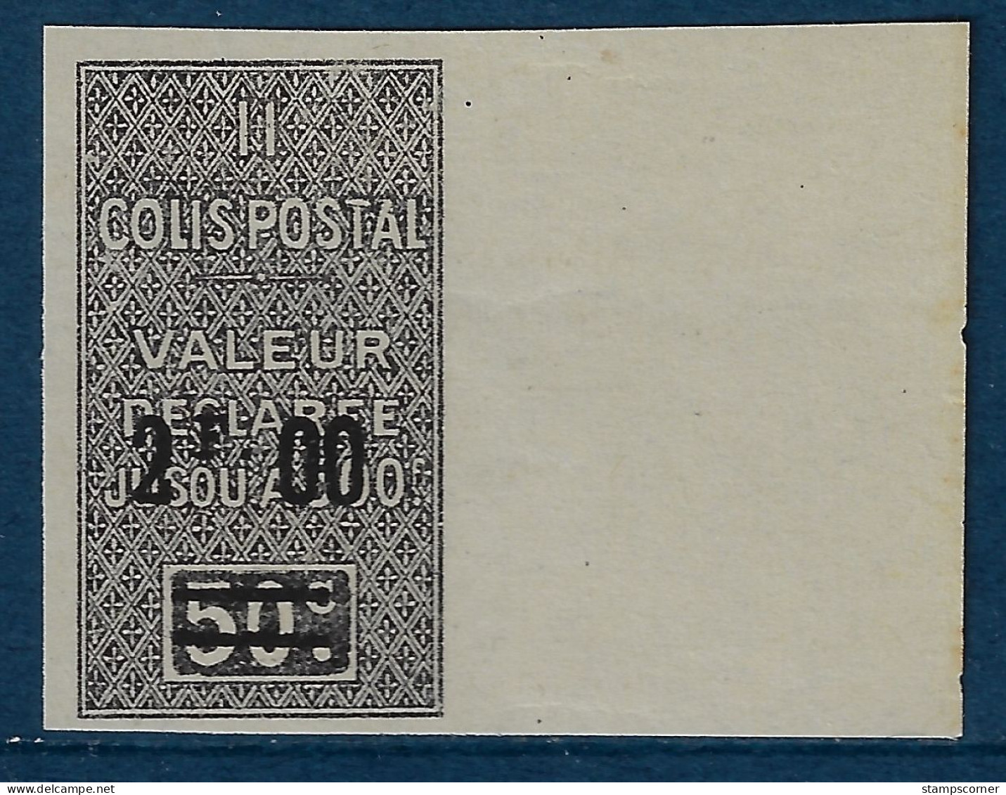 Colis Postal 18e ** Neuf Sans Charnière Bord De Feuille (scan Recto / Verso) - Pacchi Postali