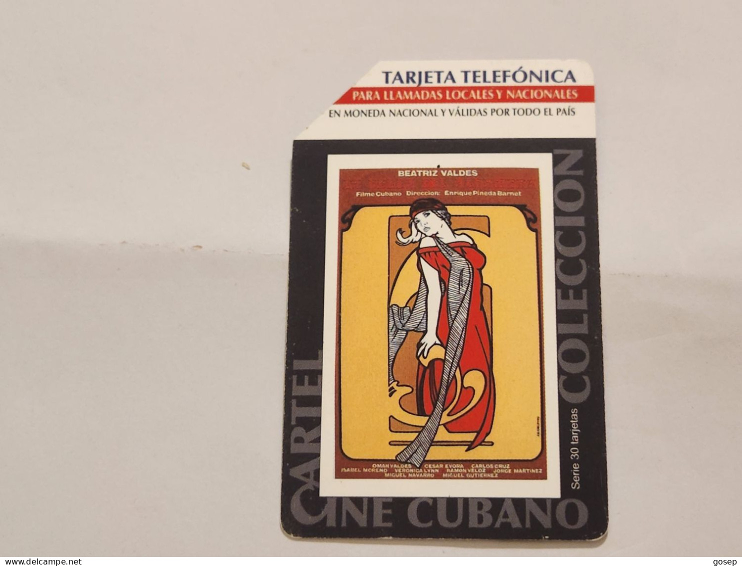 CUBA-(CU-ETE-URM-041)-Beatriz Valdes-URMET-(62)-(5.00 Pesos)-(503264556)-used Card+1card Prepiad Free - Cuba
