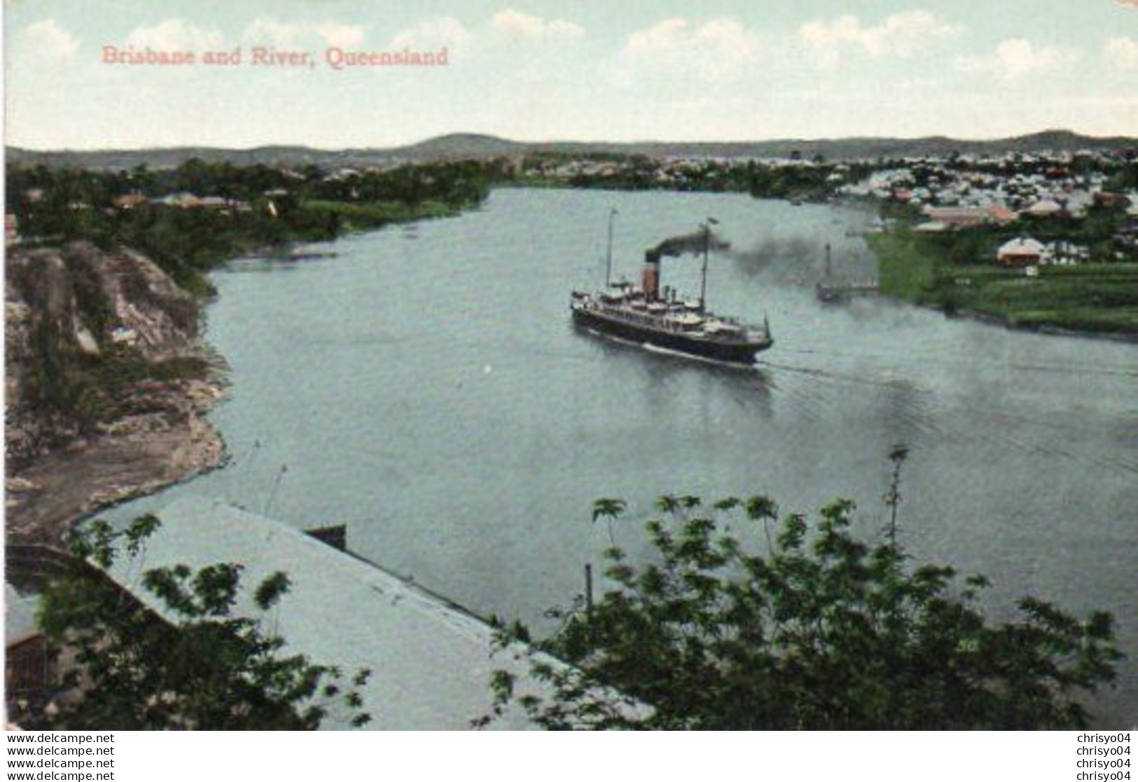 2V10Sm   Australie Brisbane And River Ship - Brisbane