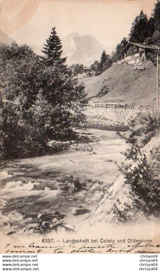 1V10 Mj   Suisse Landschaft Bei Gsteig Und Oldenhorn - Gsteig Bei Gstaad