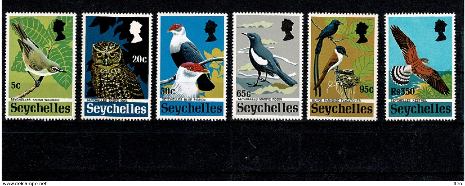 1972 Groot-Brittannië (oude Kolonies En Protectoraten) > Seychellen (...-1976) : Series** Rare Birds - Seychelles (...-1976)