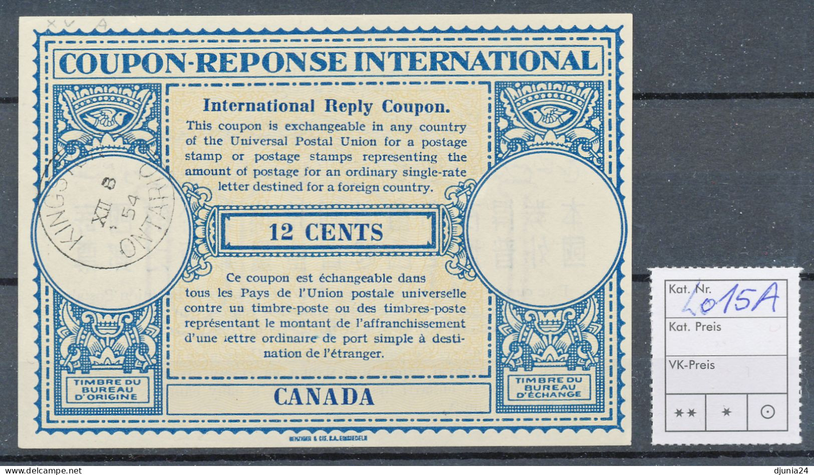 BF0363 / CANADA / KANADA - Collection Of 22 Different Reply Coupon Reponse - Verzamelingen